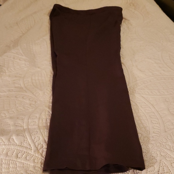 Brown polyester slacks - Picture 1 of 4